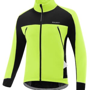 baleaf Men's Winter Jacket Windproof Softshell Thermal Warm Pockets Cycling Running Mountain Biking Cold Weather Gear