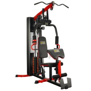 Fitvids Home Gym Equipment, Multifunctional Full Body Workout Weight Station with Weight Stack, All in One Exercise Equipment with Pulley System & Seated Rowing for Home Gym...